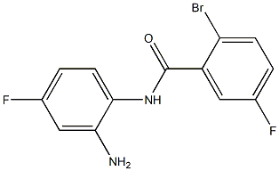 N-(2-amino-4-fluorophenyl)-2-bromo-5-fluorobenzamide Struktur