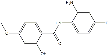 N-(2-amino-4-fluorophenyl)-2-hydroxy-4-methoxybenzamide Struktur