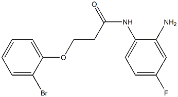 N-(2-amino-4-fluorophenyl)-3-(2-bromophenoxy)propanamide Struktur