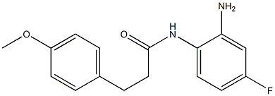 N-(2-amino-4-fluorophenyl)-3-(4-methoxyphenyl)propanamide Struktur