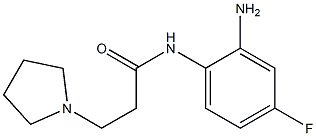 N-(2-amino-4-fluorophenyl)-3-pyrrolidin-1-ylpropanamide Struktur