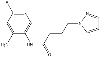 N-(2-amino-4-fluorophenyl)-4-(1H-pyrazol-1-yl)butanamide Struktur