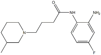 N-(2-amino-4-fluorophenyl)-4-(3-methylpiperidin-1-yl)butanamide Struktur