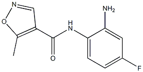 N-(2-amino-4-fluorophenyl)-5-methylisoxazole-4-carboxamide Struktur