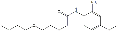 N-(2-amino-4-methoxyphenyl)-2-(2-butoxyethoxy)acetamide Struktur