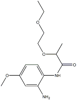 N-(2-amino-4-methoxyphenyl)-2-(2-ethoxyethoxy)propanamide Struktur