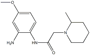 N-(2-amino-4-methoxyphenyl)-2-(2-methylpiperidin-1-yl)acetamide Struktur