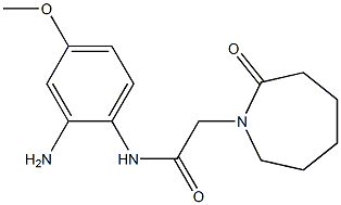 N-(2-amino-4-methoxyphenyl)-2-(2-oxoazepan-1-yl)acetamide Struktur