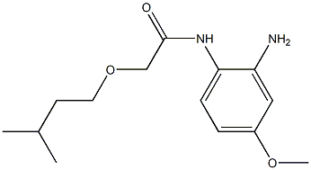 N-(2-amino-4-methoxyphenyl)-2-(3-methylbutoxy)acetamide Struktur