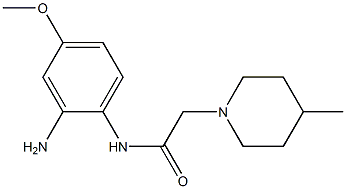 N-(2-amino-4-methoxyphenyl)-2-(4-methylpiperidin-1-yl)acetamide Struktur