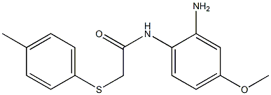 N-(2-amino-4-methoxyphenyl)-2-[(4-methylphenyl)sulfanyl]acetamide Struktur