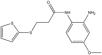 N-(2-amino-4-methoxyphenyl)-3-(thiophen-2-ylsulfanyl)propanamide Struktur