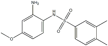 N-(2-amino-4-methoxyphenyl)-3,4-dimethylbenzene-1-sulfonamide Struktur