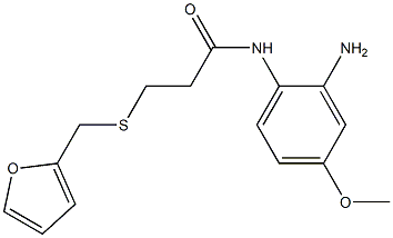 N-(2-amino-4-methoxyphenyl)-3-[(furan-2-ylmethyl)sulfanyl]propanamide Struktur