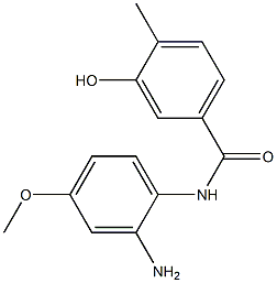 N-(2-amino-4-methoxyphenyl)-3-hydroxy-4-methylbenzamide Struktur