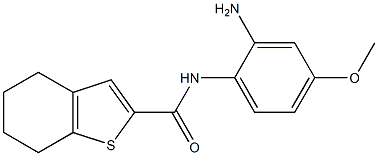 N-(2-amino-4-methoxyphenyl)-4,5,6,7-tetrahydro-1-benzothiophene-2-carboxamide Struktur