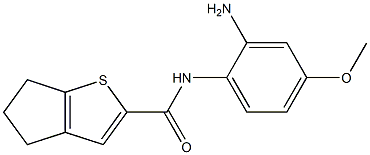 N-(2-amino-4-methoxyphenyl)-4H,5H,6H-cyclopenta[b]thiophene-2-carboxamide Struktur