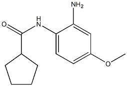 N-(2-amino-4-methoxyphenyl)cyclopentanecarboxamide Struktur