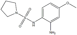 N-(2-amino-4-methoxyphenyl)pyrrolidine-1-sulfonamide Struktur