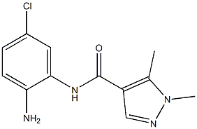 N-(2-amino-5-chlorophenyl)-1,5-dimethyl-1H-pyrazole-4-carboxamide Struktur