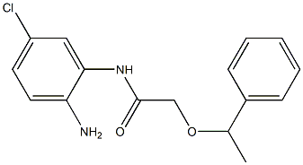 N-(2-amino-5-chlorophenyl)-2-(1-phenylethoxy)acetamide Struktur