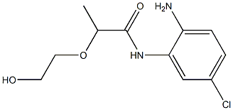 N-(2-amino-5-chlorophenyl)-2-(2-hydroxyethoxy)propanamide Struktur