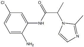 N-(2-amino-5-chlorophenyl)-2-(2-methyl-1H-imidazol-1-yl)propanamide Struktur