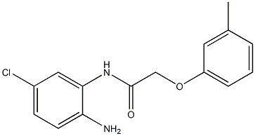 N-(2-amino-5-chlorophenyl)-2-(3-methylphenoxy)acetamide Struktur