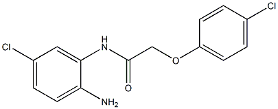 N-(2-amino-5-chlorophenyl)-2-(4-chlorophenoxy)acetamide Struktur