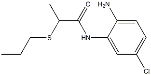 N-(2-amino-5-chlorophenyl)-2-(propylsulfanyl)propanamide Struktur