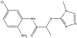 N-(2-amino-5-chlorophenyl)-2-[(4-methyl-4H-1,2,4-triazol-3-yl)sulfanyl]propanamide Struktur