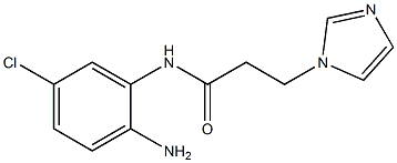 N-(2-amino-5-chlorophenyl)-3-(1H-imidazol-1-yl)propanamide Struktur