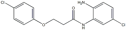 N-(2-amino-5-chlorophenyl)-3-(4-chlorophenoxy)propanamide Struktur