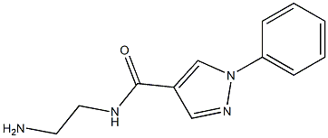 N-(2-aminoethyl)-1-phenyl-1H-pyrazole-4-carboxamide Struktur