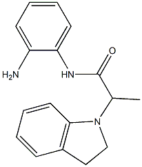 N-(2-aminophenyl)-2-(2,3-dihydro-1H-indol-1-yl)propanamide Struktur