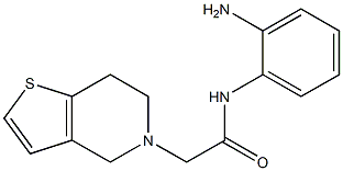 N-(2-aminophenyl)-2-(6,7-dihydrothieno[3,2-c]pyridin-5(4H)-yl)acetamide Struktur