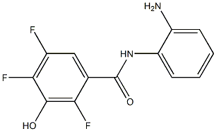 N-(2-aminophenyl)-2,4,5-trifluoro-3-hydroxybenzamide Struktur