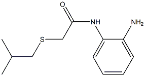 N-(2-aminophenyl)-2-[(2-methylpropyl)sulfanyl]acetamide Struktur