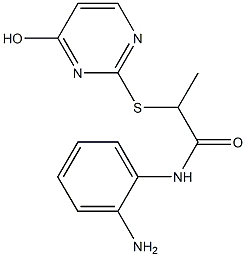 N-(2-aminophenyl)-2-[(4-hydroxypyrimidin-2-yl)sulfanyl]propanamide Struktur