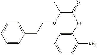 N-(2-aminophenyl)-2-[2-(pyridin-2-yl)ethoxy]propanamide Struktur