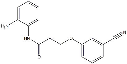 N-(2-aminophenyl)-3-(3-cyanophenoxy)propanamide Struktur