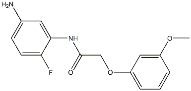 N-(5-amino-2-fluorophenyl)-2-(3-methoxyphenoxy)acetamide Struktur