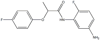 N-(5-amino-2-fluorophenyl)-2-(4-fluorophenoxy)propanamide Struktur