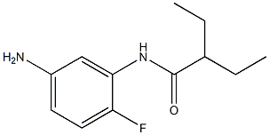 N-(5-amino-2-fluorophenyl)-2-ethylbutanamide Struktur