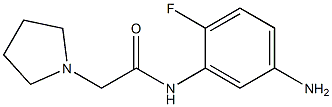 N-(5-amino-2-fluorophenyl)-2-pyrrolidin-1-ylacetamide Struktur