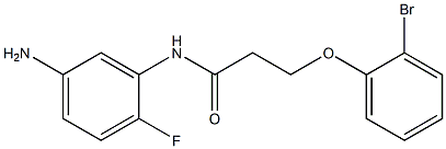 N-(5-amino-2-fluorophenyl)-3-(2-bromophenoxy)propanamide Struktur