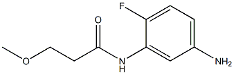 N-(5-amino-2-fluorophenyl)-3-methoxypropanamide Struktur