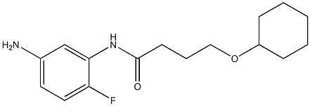 N-(5-amino-2-fluorophenyl)-4-(cyclohexyloxy)butanamide Struktur