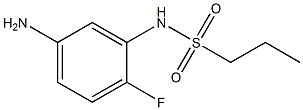 N-(5-amino-2-fluorophenyl)propane-1-sulfonamide Struktur