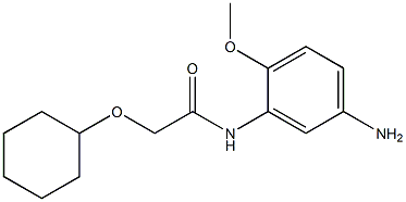 N-(5-amino-2-methoxyphenyl)-2-(cyclohexyloxy)acetamide Struktur